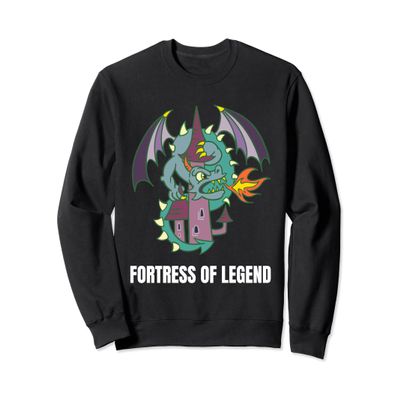 Castle Turret Fantasy Magic Tower Kingdom Medieval Dragon Sweatshirt