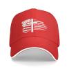 American Flag Cross Hat for Men Women Adjustable Baseball Cap Red Dad Hat Outdoors view 2