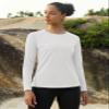 MAGCOMSEN Women's Fleece Tops Long Sleeve Thermal Pullover Undershirt Moisture Wick Running Hiking Shirts Warm White view 3