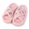 Barbie Cozy X-Band and Open Toe Faux Fur Memory Foam Indoor Outdoor Soled Slipper in XS-XL view 1