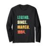 Legend Since March 1994, 32th Birthday Vintage 32 Years Old Long Sleeve T-Shirt view 1