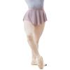 Adult Soft Mesh Side Split Short Dance Skirt Grey Purple view 1