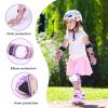 BOSONER Kids Roller and Skating Pads: Knee Pads and Elbow Pads for Kids 3-15 - Protection Gear for Girls/Boys, Purple Star view 2