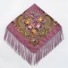 Women Floral Printed Scarf Fringed Square Scarves Handkerchief Head Wraps Travel Shawl (Color : Army Green) view 4