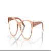 Oakley Youth OY8022 Humbly Prescription Eyewear Frames, Polished Transparent Sepia/Demo Lens, 46 mm view 2