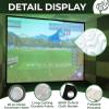 Golf Simulator Impact Screen, Golf Impact Screen Projection Screen, Thickened Bulletproof Anti-Impact Projection Cloth Target Cloth, for Indoor and Outdoor Golf Training view 4