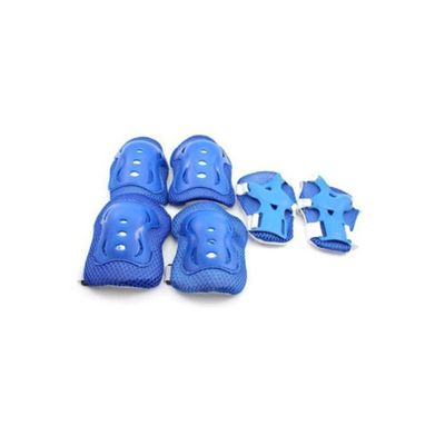 BESPORTBLE Kids Roller Skating Protective Gear Set 6pcs Blue Knee Elbow Pads Wrist Guards Sturdy Athletic Protective Equipment for Boys and Girls for Skating Cycling