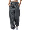 Cinch Bottom Sweatpants for Women with Pockets High Waisted Baggy Casual Workout Running Yoga Gym Sweatpants Women view 1