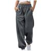 Cinch Bottom Sweatpants for Women with Pockets High Waisted Baggy Casual Workout Running Yoga Gym Sweatpants Women view 2