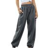 Cinch Bottom Sweatpants for Women with Pockets High Waisted Baggy Casual Workout Running Yoga Gym Sweatpants Women view 4