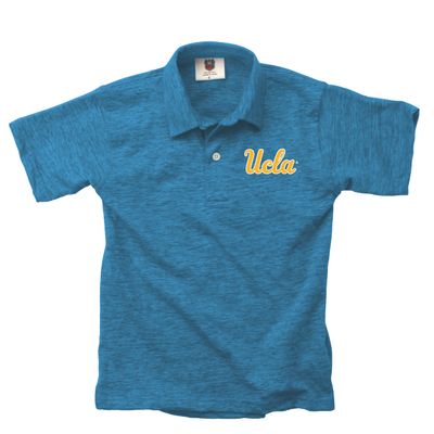 Wes and Willy Kids Boys/Girls UCLA Short Sleeve Polo Cloudy Yarn L Blue