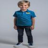 Wes and Willy Kids Boys/Girls UCLA Short Sleeve Polo Cloudy Yarn L Blue view 4