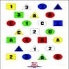 12x18 Shapes Combo Training Target (100) view 1