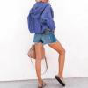Dawery Jackets for Women Hooded Denim Jacket Women Vintage Jean Coats Casual Long Sleeve Top Clothes Women Streetwear Blue XL view 2