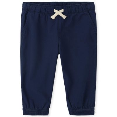 The Children's Place,Baby Boys,and Toddler Stretch Pull on Jogger Pants,Tidal,6 Months,9 Months