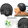 Latest Designed Long Hair Silicone Swim Cap, Keeps Hair Clean with Ear Protector,Waterproof Silicone Swimming Cap for Adult Woman and Men view 4