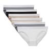Hanes Girls' Originals Girls' Bikini Underwear, Bikini Panties, Solids & Prints, 6-Pack view 1