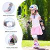 BOSONER Kids Roller and Skateboard Pads: Knee Pads and Elbow Pads For Kids 3-15 - Protection Gear for Girls/Boys, Blue Star view 2