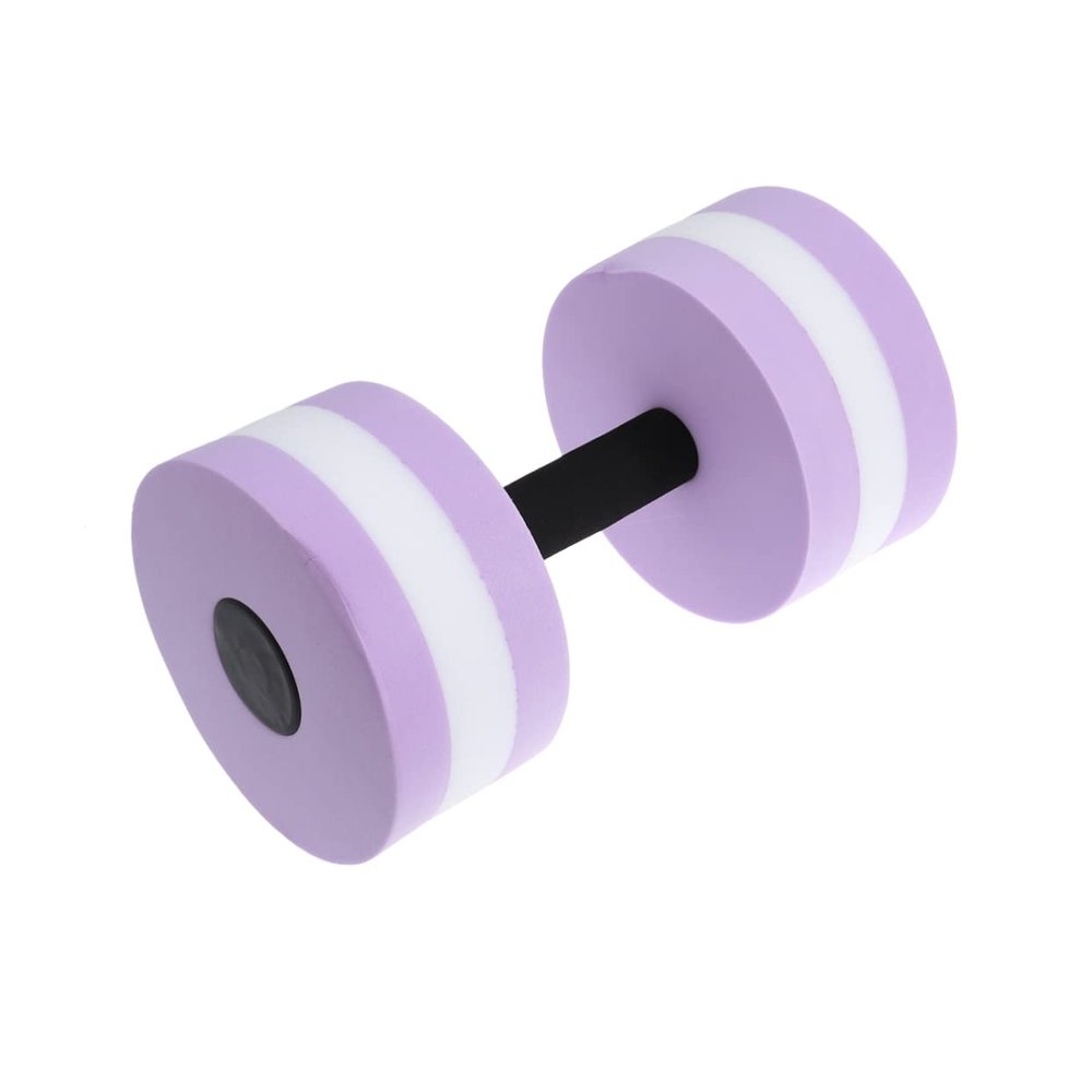 BIUDECO 2pcs Eva Water Dumbbells for Pool Resistance Training Aquatic Exercise Equipment for Water Aerobics and Fitness Activities Lightweight and Swim Barbells Purple