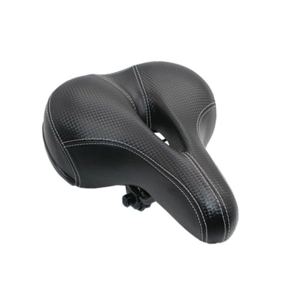 Gogogmee 1piece Comfort Saddle Wide Bike Seat Cushion Cover Thickened Design for Enhanced Comfort Suitable for Road Biking and Long Rides Black