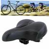 Gogogmee 1piece Comfort Saddle Wide Bike Seat Cushion Cover Thickened Design for Enhanced Comfort Suitable for Road Biking and Long Rides Black view 2