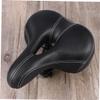 Gogogmee 1piece Comfort Saddle Wide Bike Seat Cushion Cover Thickened Design for Enhanced Comfort Suitable for Road Biking and Long Rides Black view 3