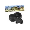 Gogogmee 1piece Comfort Saddle Wide Bike Seat Cushion Cover Thickened Design for Enhanced Comfort Suitable for Road Biking and Long Rides Black view 4