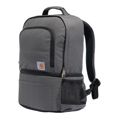 Carhartt Insulated 24 Can Two Compartment Cooler Backpack, Fully-Insulated Base, Durable Water-Resistant for Camping, Beach & Travel, Gravel