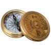Antique Brass Finish Traveler's Pocket Poam Compass with a 100 -Year Calendar and Nautical Retro Style is a Useful Navigation Tool for Travelers. view 2