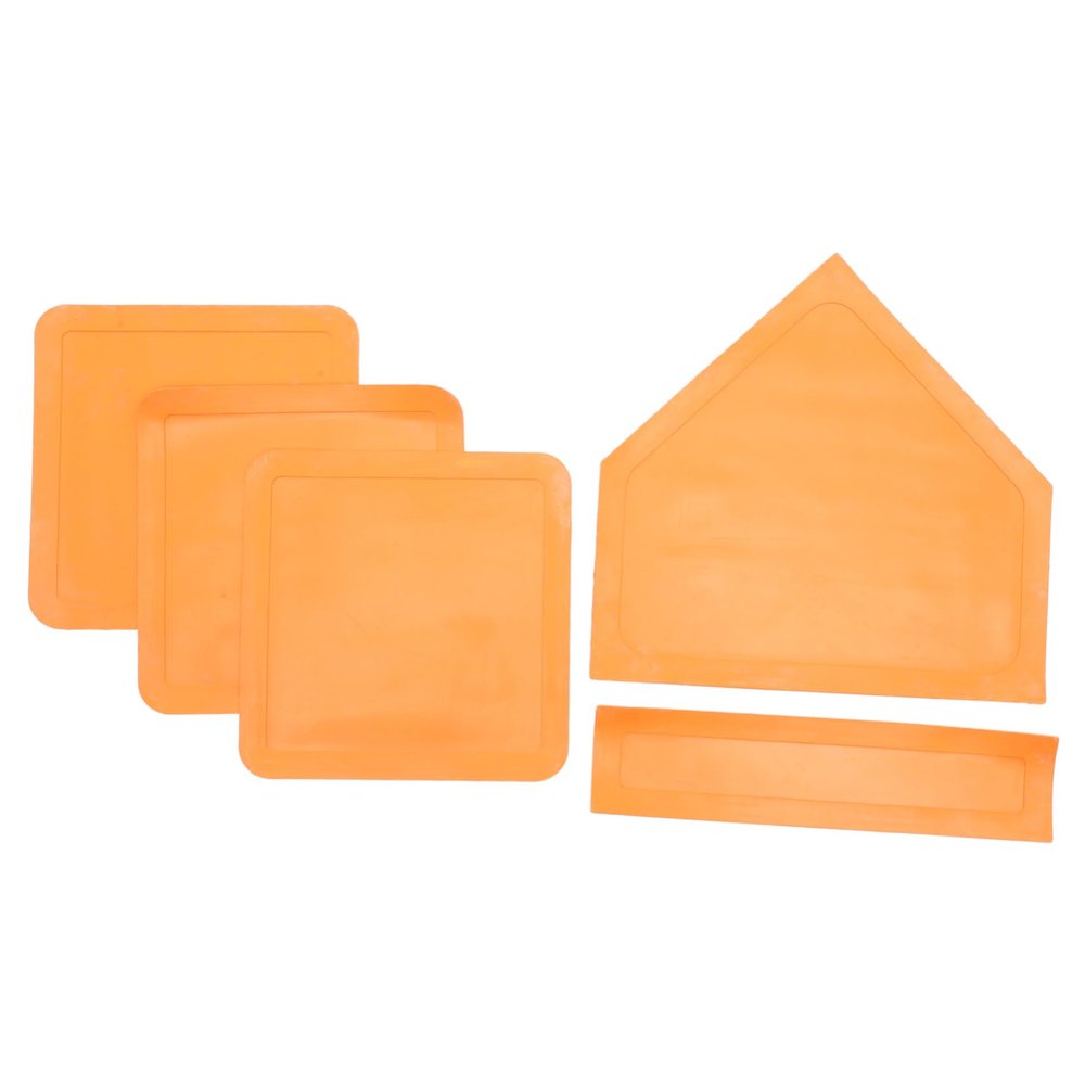 BIUDECO 1 Set Pitching Mound Baseball Base Pad Set for Backyard Non Slip Softball Rubber Plate for Training