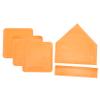 BIUDECO 1 Set Pitching Mound Baseball Base Pad Set for Backyard Non Slip Softball Rubber Plate for Training view 1
