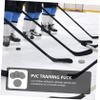 KOMBIUDA 4pcs Adjustable Ice Hockey Pucks for Training Professional Skid PVC Design Enhance Skills Resilience for Boys and Girls Beginners view 2