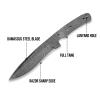 3Pcs Damascus Steel Knife Blank Blade for Knife Making, Damascus knife blank, Damascus Blank Blade Knife with Sheath, Handmade Hunting Skinning Knife Blade Blank view 2