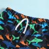 Boys 4t Bathing Suit Shorts Toddler Kids Infant Baby Boys Summer Print Shorts Beach Swimwear (Black, 6-12 Months) view 4