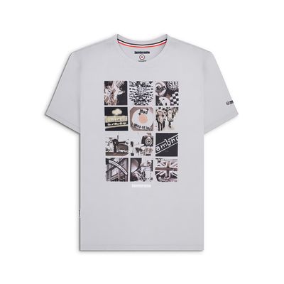 Lambretta Mens Grey Photo T-Shirt M