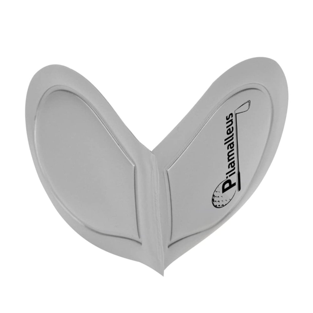 BIUDECO 1pc Golf Tool Flannel Surface Silver Ball Washer for Golf