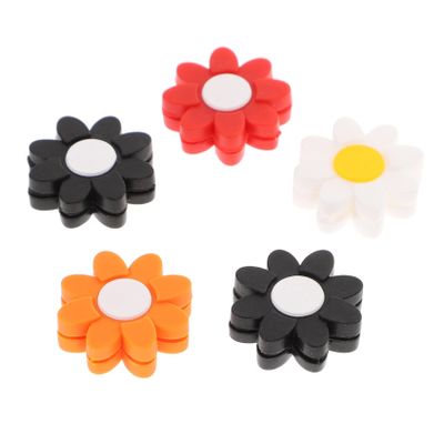 KOMBIUDA 5pcs Cartoon Petal Dampener for Tennis Racket Shock Absorber Reduces Fun Design for Enhanced Play