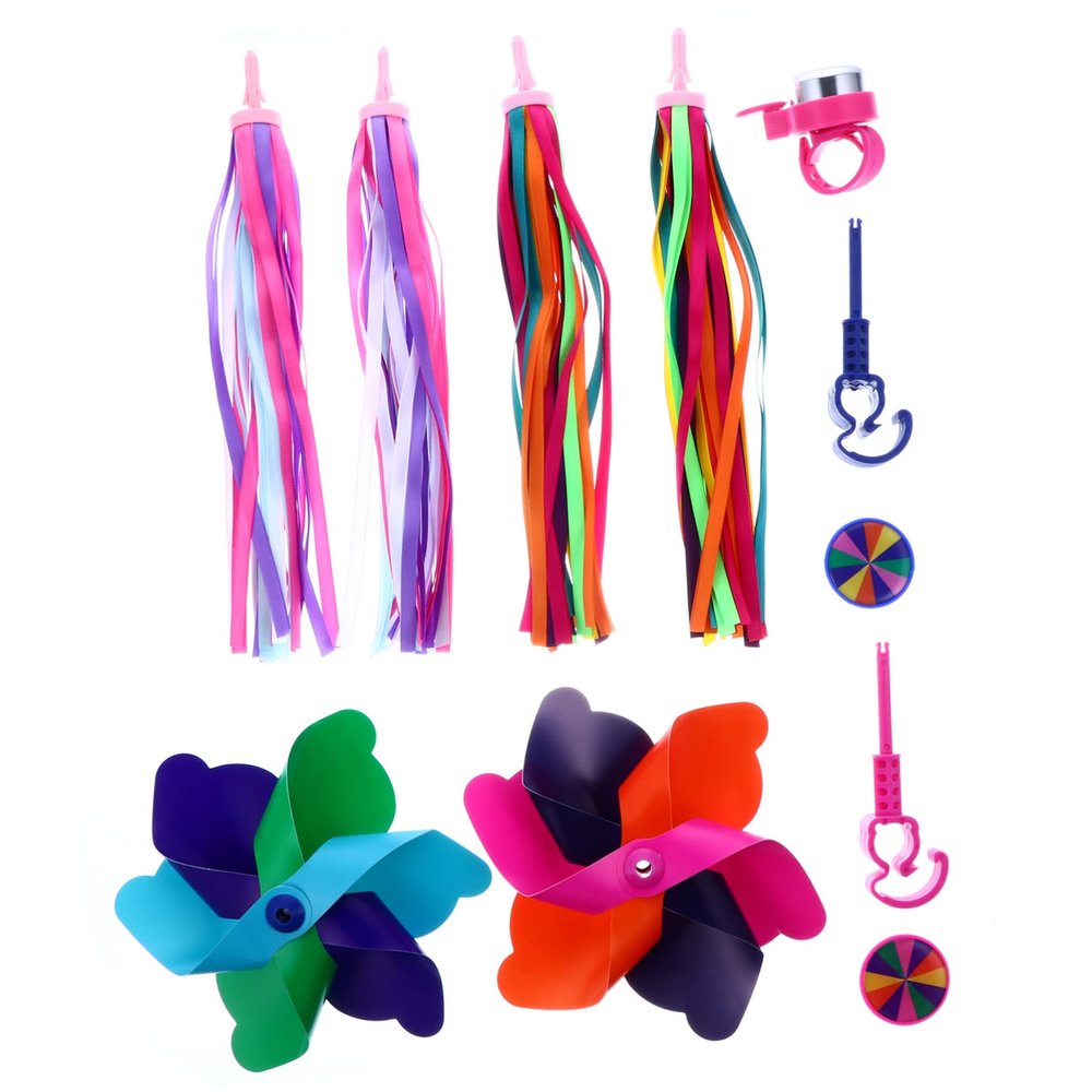 Anneome Car Bell Windmill Bike Bell Ribbon Boys and Girls Cycling Accessories of July Decorations