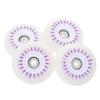 KOMBIUDA 4pcs Glowing Inline Skating Wheels Pu Roller Skates Wheel for Beginners and Pros Easy to Install Suitable for Indoor and Outdoor Use view 1