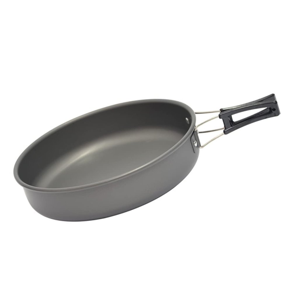 BIUDECO Camping Pots Portable Cutlery for Outdoor Cookware Non-Stick Pan Cooking Utensils