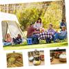 Gogogmee Portable Stainless Steel Camping Pot Set Outdoor Cookware Kit for People Lightweight and Durable for Hiking Picnics and Backpacking Easy to Clean and Convenient view 2