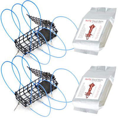 AirFly Heavy Surf 6-Loop Crab Trap for Fishing Poles  Lead-Free, USA-Made, Premium Durable Loops  Ideal for Dungeness, Blue, Rock Crabs