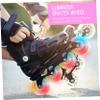 BCOATH 4pcs Glitter Inline Skates Wheels Roller Skate Lights Shockproof Wheel view 3