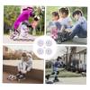 BCOATH 4pcs Glitter Inline Skates Wheels Roller Skate Lights Shockproof Wheel view 4