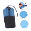 Anneome 1set Reusable Microfiber Towels Quick Drying Portable Towel for Camping Gym and Travel Drawstring Bag view 2