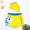 Ikevan Cartoon Swim Pants Kids Toddler Baby Boys Cartoon Swim Shorts Beach Bathing Swimsuit with (Yellow, 18-24 Months) view 2