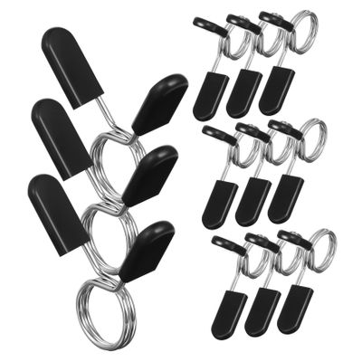 BCOATH 12pcs Barbell Clips Dumbbell Collars Weight Clips for Bars Gym Fitness Equipment