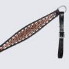 Comfytack Western Horse Breast Collar Hand Tooled Genuine American Leather Tack Dark Brown | Heavy Duty Adjustable Western Riding Breastplate for Trail Barrel Racing Ranch Show Horse view 3