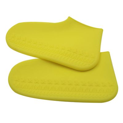 KOMBIUDA Silicone Shoe Covers Non-slip Rainproof Shoes Protector for Men and Women Durable Thicken Overshoes for Outdoor Activities Yellow s