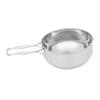 BCOATH Outdoor Cooking Supplies 1pc Stainless Steel Bowl Lightweight Folding Design for Camping Hiking Picnic